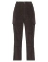 Cigala's Woman Pants Dark Brown Size 27 Cotton, Elastane