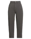 Cigala's Woman Pants Dark Brown Size 31 Lyocell, Cotton, Elastane