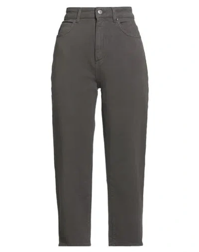 Cigala's Woman Pants Dark Brown Size 31 Lyocell, Cotton, Elastane