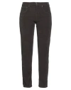 Cigala's Woman Pants Dark Brown Size 32 Cotton, Tencel, Elastane In Brown