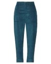 Cigala's Woman Pants Deep Teal Size 30 Cotton, Modal, Polyester, Elastane In Green