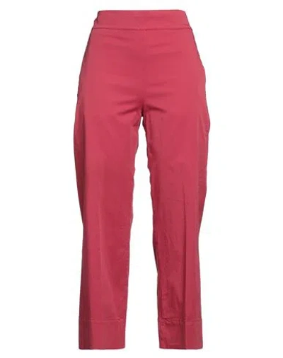 Cigala's Woman Pants Garnet Size 27 Cotton, Elastane In Red