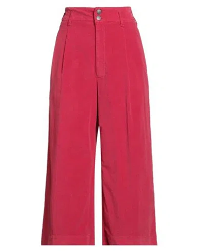 Cigala's Woman Pants Garnet Size 28 Cotton, Elastane In Pink