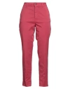 Cigala's Woman Jeans Magenta Size 32 Linen, Cotton, Elastane In Red