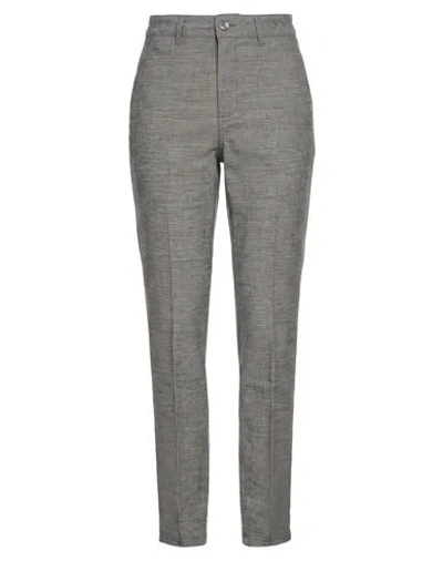 Cigala's Woman Pants Grey Size 24 Cotton, Polyester, Viscose, Elastane In Gray