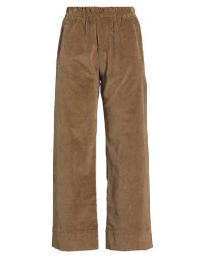 Cigala's Woman Pants Khaki Size 28 Cotton, Tencel, Elastane In Neutral