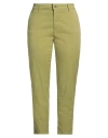 Cigala's Woman Pants Lime Green Size 32 Cotton, Modal, Elastane In Green