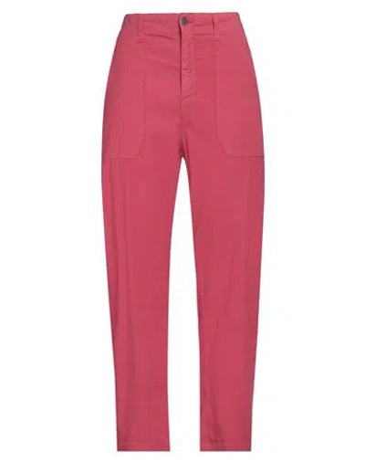 CIGALA'S CIGALA'S WOMAN PANTS MAGENTA SIZE 32 LINEN, COTTON, ELASTANE