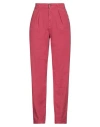 Cigala's Woman Jeans Magenta Size 32 Linen, Cotton, Elastane