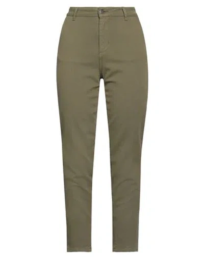 Cigala's Woman Pants Military Green Size 27 Lyocell, Cotton, Elastane