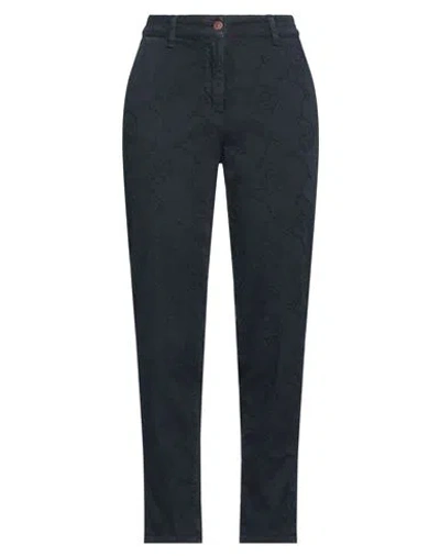 Cigala's Woman Pants Navy Size 31 Cotton, Elastane