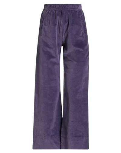 Cigala's Woman Pants Purple Size 29 Cotton, Tencel, Elastane
