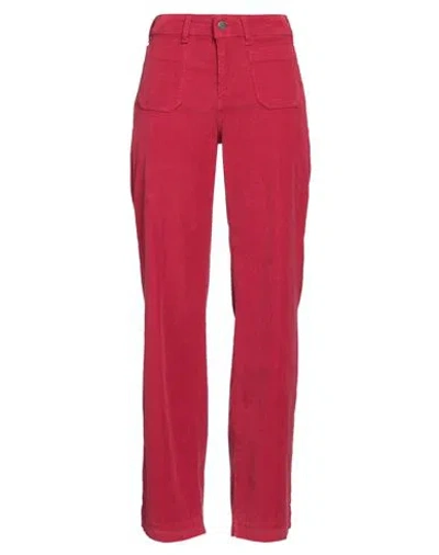 CIGALA'S CIGALA'S WOMAN PANTS RED SIZE 31 COTTON, TENCEL, ELASTANE