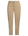 Cigala's Woman Pants Sand Size 31 Cotton, Modal, Elastane In Beige