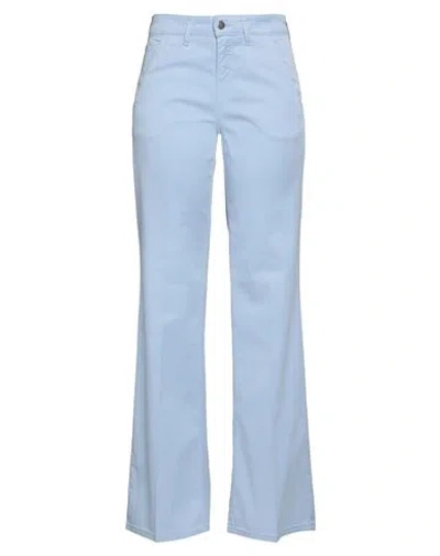 Cigala's Woman Pants Sky Blue Size 25 Tencel, Cotton, Elastane
