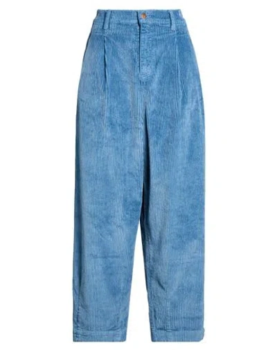 Cigala's Woman Pants Slate Blue Size 26 Cotton, Modal, Elastane
