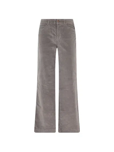 Cigala's Corduroy Palazzo Pants In Gray