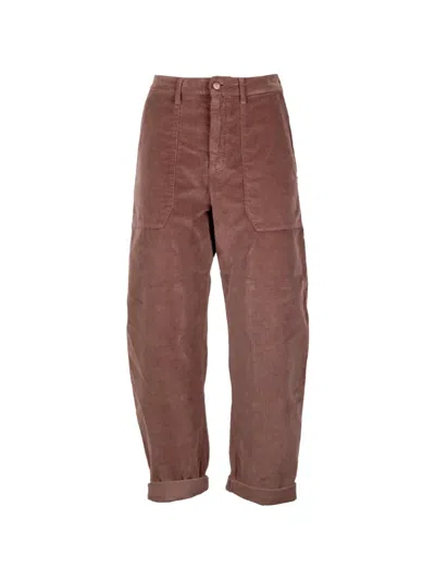 Cigala's Corduroy Trousers In Burgundy