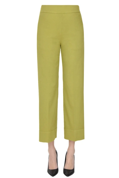 Cigala's Cropped Trousers In Olive Green