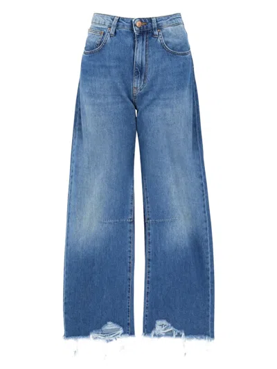 CIGALA'S FRAYED-HEM JEANS