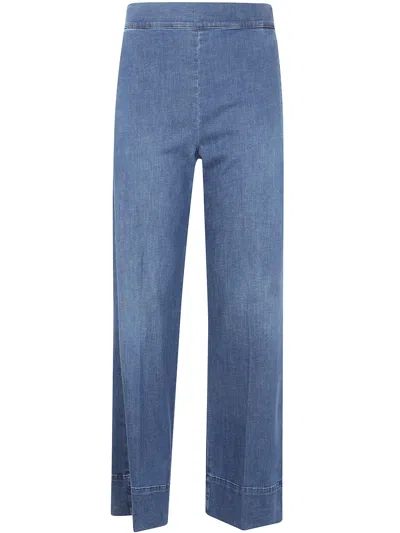 Cigala's Cigalas Relaxed Wide Leg Jeans In Blue
