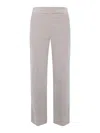 Cigala's Relaxed Wide Leg Dyed Trousers In Gray