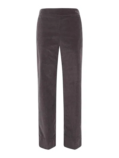 Cigala's Relaxed Wide Leg Dyed Trousers In Brown