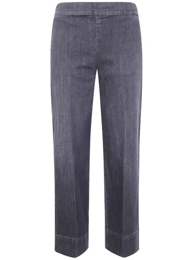 Cigala's Cigalas "relaxed Wide Leg" Trousers In Gray