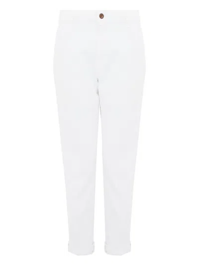 Cigala's Stretch-cotton Cropped Jeans In White