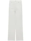 Cigala's Wide-leg White Pants With High Waist In White