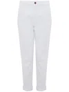 Cigala's Stretch-cotton Cropped Jeans In White