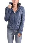 Cigno Nero Kalinda Jacket In Denim In Blue