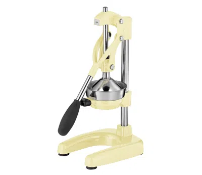 Cilio Amalfi Commercial Grade Manual Citrus Juicer, Extractor, And Juice Press, Cream In White