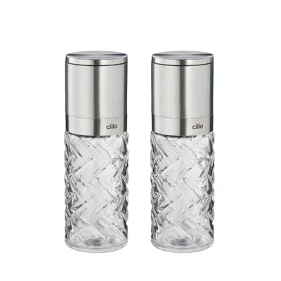 Cilio Cristallo Salt Or Pepper Mill 2 Piece Set In Multi
