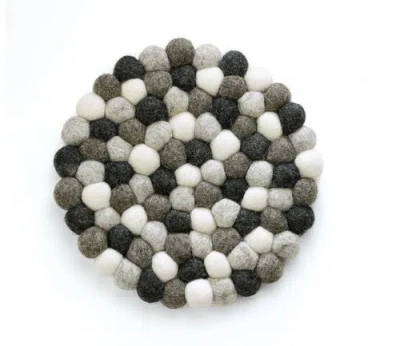 Cilio Fair Trade Virgin Sheep Wool Trivet, Handcrafted In Multi