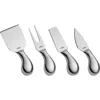 Cilio Piave 4 Piece Cheese Knife Set, Stainless Steel In Silver