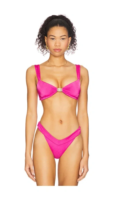 Cin Cin Abyss Bikini Top In Purple