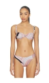 Cin Cin Ariel Ruched Bra In Multi