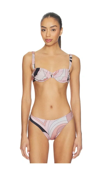 Cin Cin Ariel Ruched Bra In Neutral