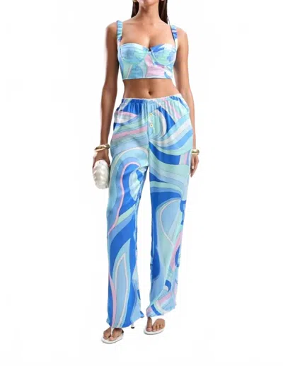 Cin Cin Chance Relaxed Pants In Dolce Blue