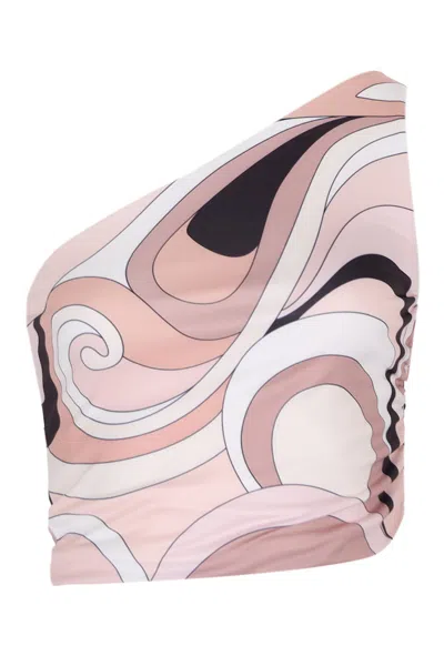 Cin Cin Cleo Cropped Top Mars Beige In Pink