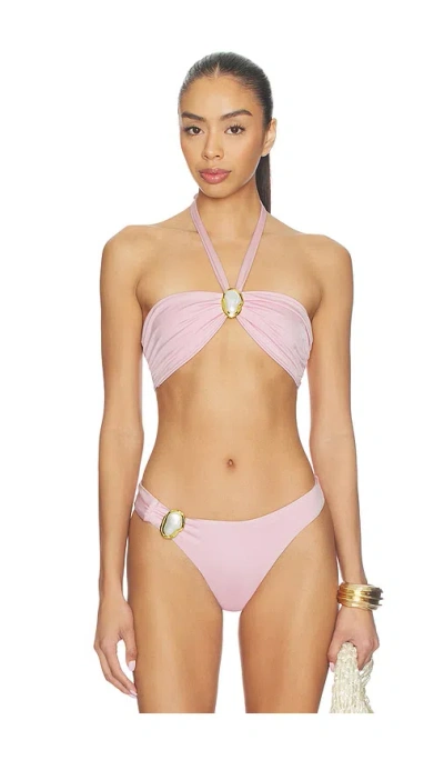 Cin Cin Coast Moonstone Bandeau Top In Pink