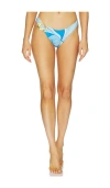 Cin Cin Corazon Halo Bikini Bottom In Blue