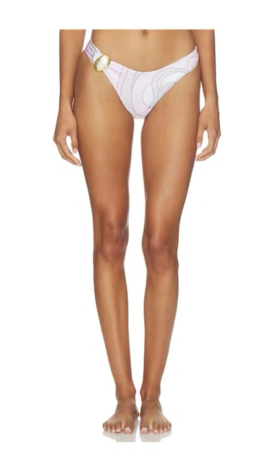Cin Cin Corazon Moonstone Bikini Bottom In White