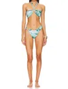Cin Cin X Revolve Locket Bandeau Bikini Top In Multi