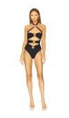Cin Cin Diamond Seastar One Piece Swimsuit In Black