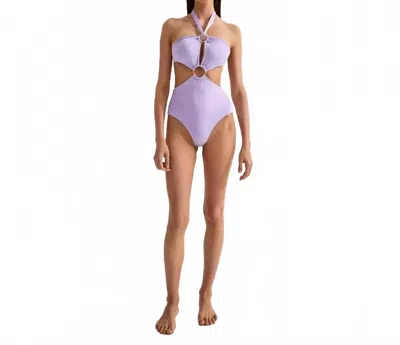 Cin Cin Disco Hoop Swimsuit In Periwinkle In Purple