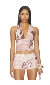 Cin Cin Eleganza Halter Top In Multi