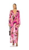 Cin Cin Hotline Lobster Maxi Dress In Pink