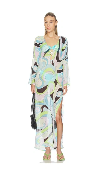 Cin Cin Hotline Moonstone Maxi Dress In Blue